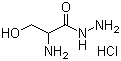结构式 CAS# 55819-71-1, DL-丝氨酸酰肼盐酸盐