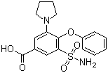 structure of CAS# 55837-27-9, Piretanide;4-Phenoxy-3-pyrrolidin-1-yl-5-sulfamoyl-benzoic acid