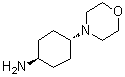 反式-4-(4-吗啉基)环己胺分子结构 (CAS 558442-97-0)