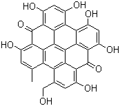 structure of CAS# 55954-61-5, Pseudohypericin