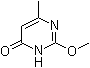 structure of CAS# 55996-28-6, 2-Methoxy-6-methyl-4(3H)-pyrimidinone;4-Hydroxy-2-methoxy-6-methylpyrimidine