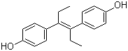 结构式 CAS# 56-53-1, 己烯雌酚; (E)-4,4'-(1,2-二乙基-1,2-亚乙烯基)双苯酚