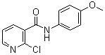 2-Chloro-N-(4-methoxyphenyl)-3-pyridinecarboxamide molecular structure (CAS 56149-30-5)