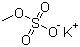 Potassium methyl sulfate molecular structure (CAS 562-54-9)
