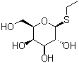 结构式 CAS# 56245-60-4, 乙基 1-硫代-beta-D-吡喃半乳糖苷