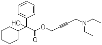 structure of CAS# 5633-20-5, Oxybutynin;4-(Diethylamino)but-2-yn-1-yl cyclohexyl(hydroxy)phenylacetate
