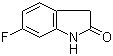 结构式 CAS# 56341-39-0, 6-氟-2-氧化吲哚