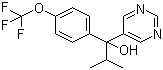 structure of CAS# 56425-91-3, Flurprimidol;2-Methyl-1-pyrimidin-5-yl-1-[4-(trifluoromethoxy)phenyl]propan-1-ol