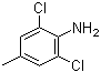 structure of CAS# 56461-98-4, 2,6-Dichloro-4-methylaniline;2,6-Dichloro-4-methylbenzenamine; 2,6-Dichloro-p-toluidine
