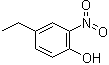 结构式 CAS# 56520-98-0, 4-乙基-2-硝基苯酚