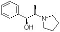 structure of CAS# 56571-91-6, (1S,2R)-1-Phenyl-2-(1-pyrrolidinyl)-1-propanol;(1S,2R)-1-Phenyl-2-(1-pyrrolidinyl)propan-1-ol; (1S,2R)-1-Phenyl-2-pyrrolidin-1-yl-propan-1-ol