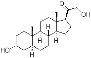 3alpha,21-Dihydroxy-5alpha-pregnan-20-one molecular structure (CAS 567-02-2)
