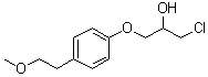 结构式 CAS# 56718-76-4, 1-氯-3-[4-(2-甲氧基乙基)苯氧基]-2-丙醇