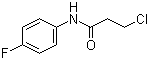 结构式 CAS# 56767-37-4, 3-氯-N-(4-氟苯基)丙酰胺