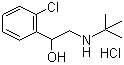 structure of CAS# 56776-01-3, Tulobuterol hydrochloride;alpha-[(tert-Butylamino)methyl]-o-chlorobenzyl alcohol hydrochloride