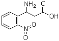 structure of CAS# 5678-48-8, 3-Amino-3-(2-nitrophenyl)propanoic acid;3-(2-Nitrophenyl)-beta-alanine; 3-Amino-3-(2-nitrophenyl)propionic acid