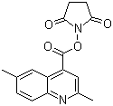 结构式 CAS# 569355-30-2, 2,6-二甲基-4-喹啉羧酸 N-羟基丁二酰亚胺酯