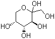 D(-)-Fructose molecular structure (CAS 57-48-7)