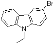 结构式 CAS# 57102-97-3, 3-溴-9-乙基咔唑
