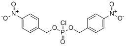 structure of CAS# 57188-46-2, Bis(4-nitrobenzyl) phosphorochloridate;1-[[chloro-[(4-nitrophenyl)methoxy]phosphoryl]oxymethyl]-4-nitrobenzene