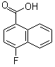 结构式 CAS# 573-03-5, 4-氟-1-萘甲酸