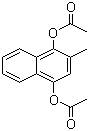 structure of CAS# 573-20-6, Menadiol diacetate;2-Methyl-1,4-naphthalenediol diacetate; Vitamin K4; Acetomenaphthone