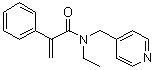 structure of CAS# 57322-50-6, Apotropicamide;N-Ethyl-alpha-methylene-N-(4-pyridinylmethyl)benzeneacetamide