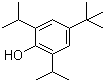 结构式 CAS# 57354-65-1, 4-叔丁基-2,6-二异丙基苯酚