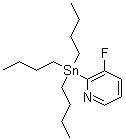 结构式 CAS# 573675-60-2, 3-氟-2-(三丁基锡烷基)吡啶