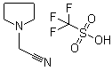 结构式 CAS# 573987-48-1, N-氰甲基吡咯烷鎓三氟甲烷磺酸盐