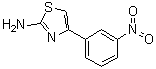 structure of CAS# 57493-24-0, 4-(3-Nitrophenyl)thiazol-2-amine;[4-(3-Nitrophenyl)thiazol-2-yl]amine; 2-Amino-4-(m-nitrophenyl)thiazole