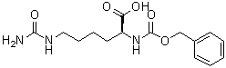 结构式 CAS# 57533-91-2, N6-(氨基羰基)-N2-[苄氧羰基]-L-赖氨酸