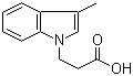 structure of CAS# 57662-47-2, 3-(3-Methyl-1H-indol-1-yl)propanoic acid
