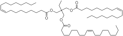 结构式 CAS# 57675-44-2, 三羟甲基丙烷三油酸酯; 三油酸三羟甲基丙烷酯