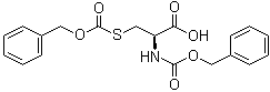 结构式 CAS# 57912-35-3, N,S-双(苄氧羰基)-L-半胱氨酸