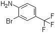 structure of CAS# 57946-63-1, 4-Amino-3-bromobenzotrifluoride;2-Bromo-4-(trifluoromethyl)aniline