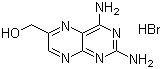 结构式 CAS# 57963-59-4, 2,4-二氨基-6-(羟基甲基)蝶啶氢溴酸盐