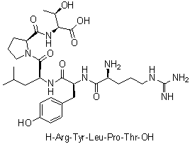 structure of CAS# 57966-42-4, Proctolin (Ixodes scapularis);L-Arginyl-L-tyrosyl-L-leucyl-L-prolyl-L-threonine; Proctolin