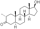 structure of CAS# 58-19-5, Dromostanolone ;(2a,5a,17b)-17-Hydroxy-2-methylandrostan-3-one