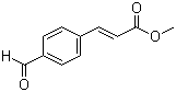 结构式 CAS# 58045-41-3, (E)-3-(4-醛基苯基)丙烯酸甲酯