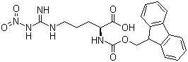 structure of CAS# 58111-94-7, N-Fmoc-N'-nitro-L-arginine;Fmoc-Arg(NO2)-OH