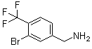 structure of CAS# 581813-19-6, 3-Bromo-4-(trifluoromethyl)benzenemethanamine