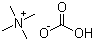 structure of CAS# 58345-96-3, Tetramethylammonium bicarbonate