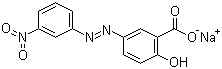 structure of CAS# 584-42-9, Mordant Yellow 1;C.I. 14025; Alizarin Yellow GG; 5-(3-Nitrophenylazo)salicylic acid sodium salt