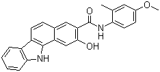 structure of CAS# 5840-22-2, 2-Hydroxy-N-(4-methoxy-2-methylphenyl)-11H-benzo[a]carbazole-3-carboxamide;C.I. 37590; Naphtanilide SR; Naphthol AS-SR; Azoic Coupling Component 25