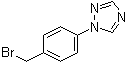 结构式 CAS# 58419-69-5, 1-[4-(溴甲基)苯基]-1H-1,2,4-三氮唑