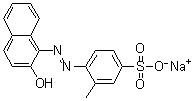 structure of CAS# 5850-86-2, Acid Brilliant Orange R;Acid Orange 8; Acid Orange RO; Airedale Orange R; Basacid Orange 288; Brilliant Orange R; Brilliant Orange RO