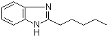 结构式 CAS# 5851-46-7, 2-戊基苯并咪唑
