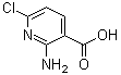 structure of CAS# 58584-92-2, 2-Amino-6-chloronicotinic acid;2-Amino-6-chloropyridine-3-carboxylic acid