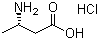 结构式 CAS# 58610-41-6, L-bet-高丙氨酸盐酸盐; (S)-3-氨基丁酸盐酸盐